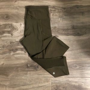 Olive green lulu lemon leggings!